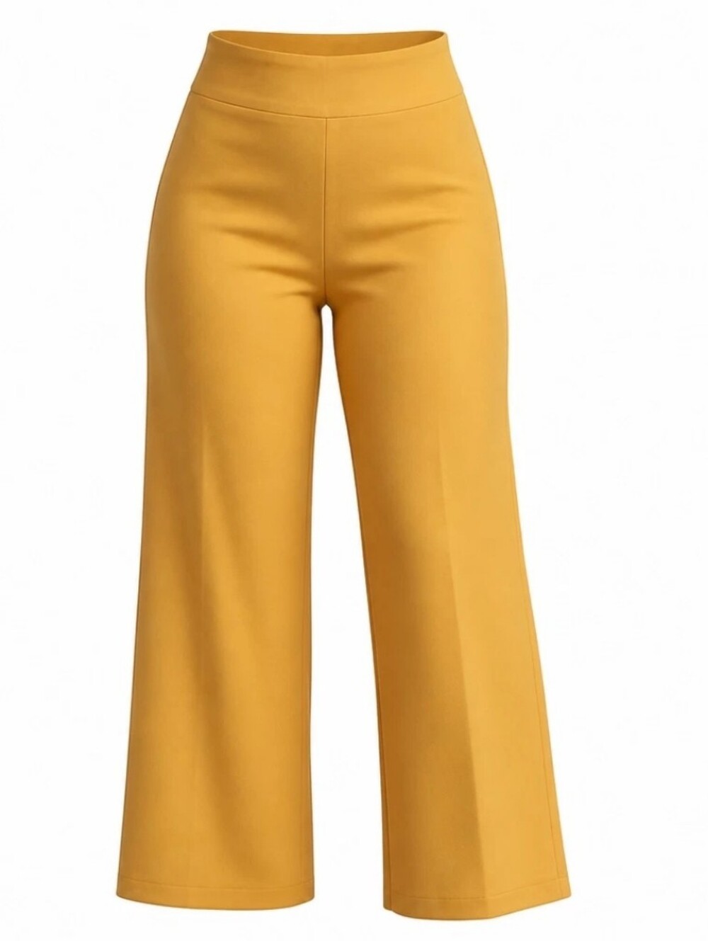 Express Women's Size 2R Mustard Yellow High Rise Cropped Culottes NWT